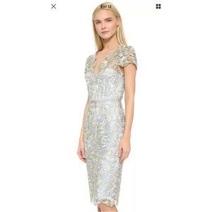 Gorgeous Marchesa Notte Embroidered Floral Spring Dress